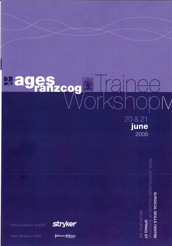 AGES Trainee Workshop 2008