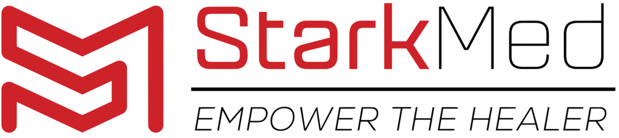 StarkMed Logo left - White